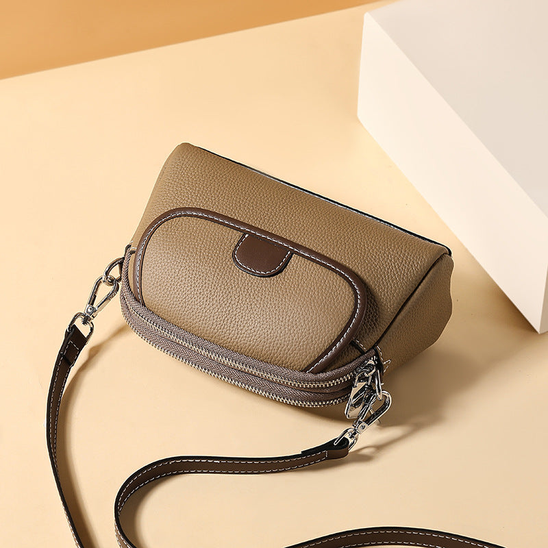 Women's Large Capacity Genuine Leather First Layer Crossbody Bags