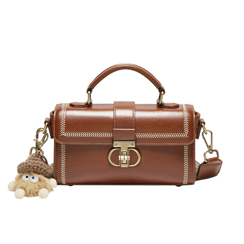 Women's Summer Versatile High-grade Genuine Leather Poor Handbags