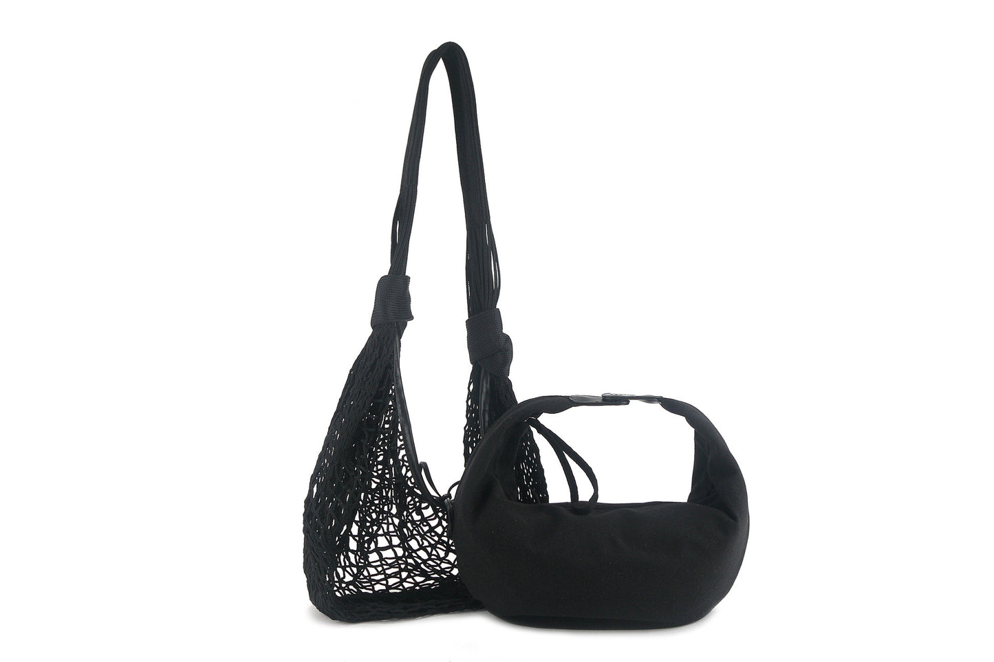 Horn Net Show Woven Fashion Contrast Shoulder Bags
