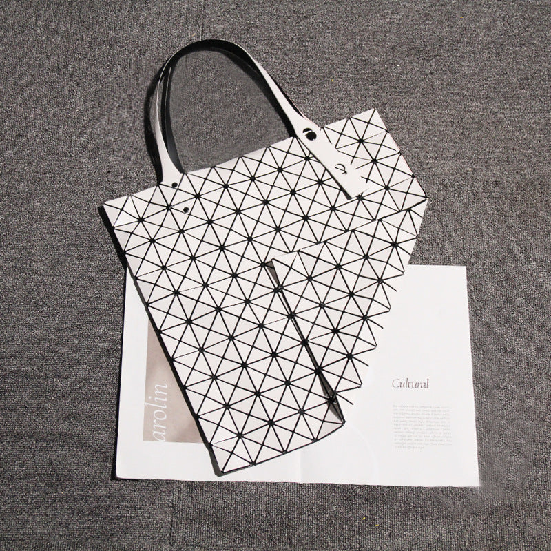 Diamond Pattern Large Capacity Totes Shopping Tote Bags