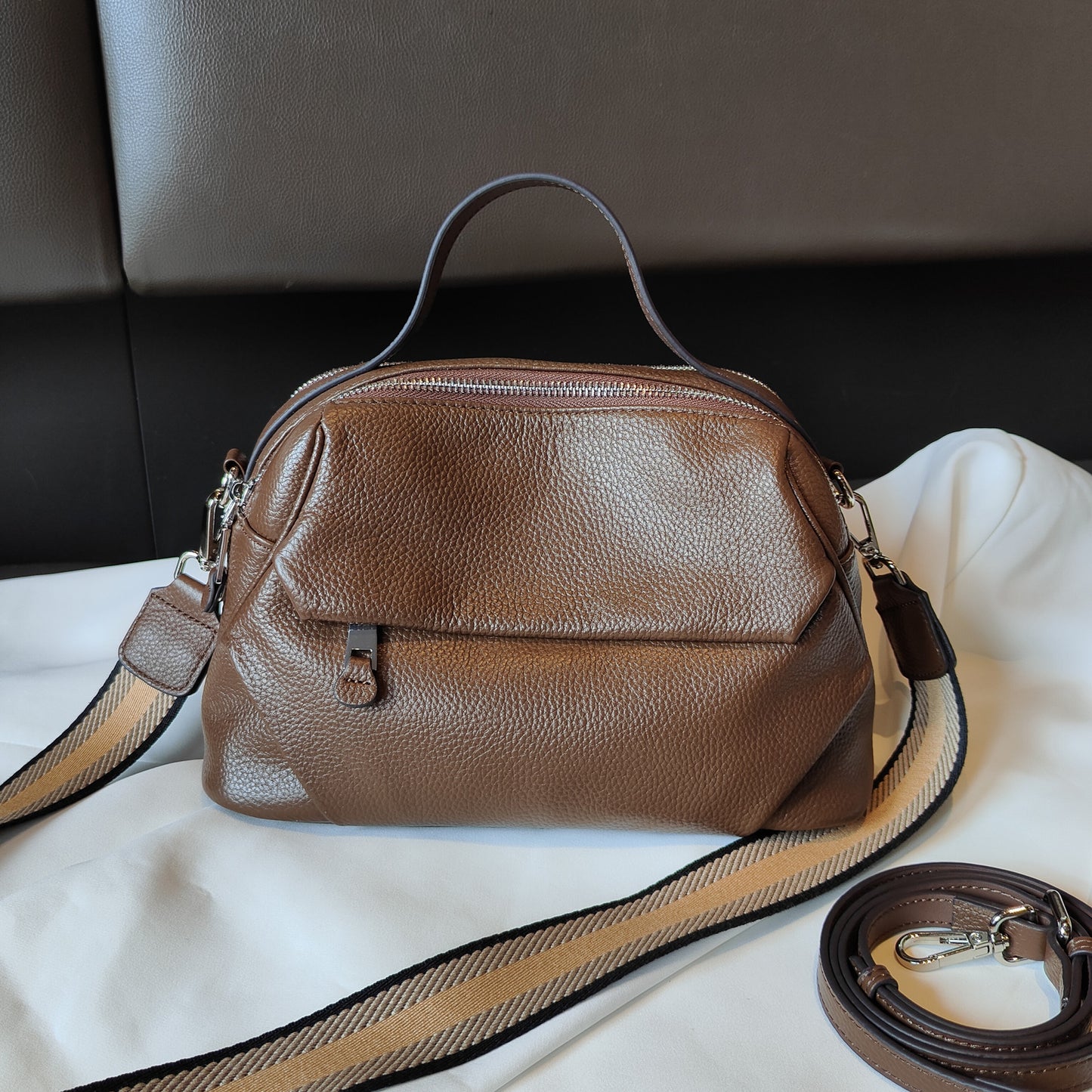 Glamorous Charming Women's Wide Strap Large Handbags