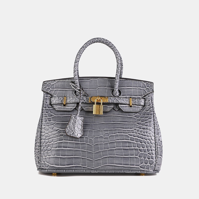 Women's Crocodile Pattern Fashionable High-grade Western Style Handbags