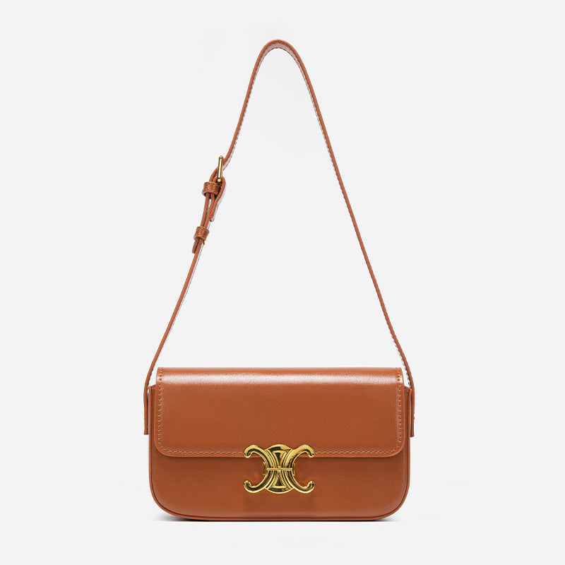 Women's Trendy Triumphant Underarm French Stick Solid Bags