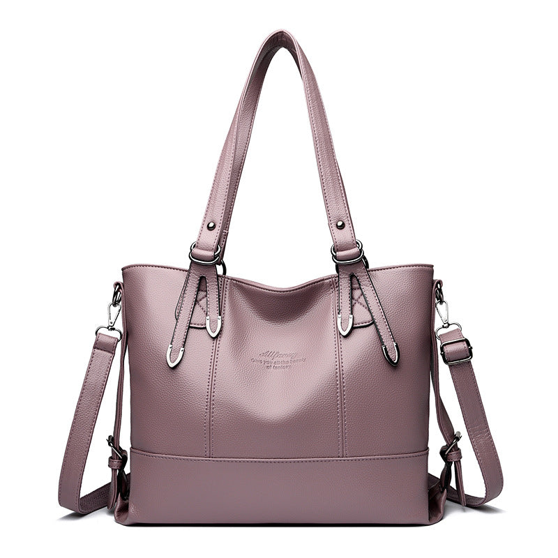 Casual Classy Women's Leather Underarm Large Bags