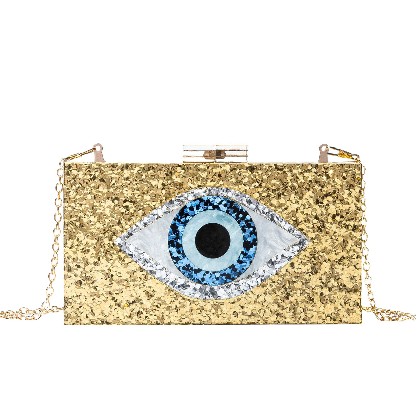 Acrylic Wedding Dinner Clutch Chain Eye Evening Bags