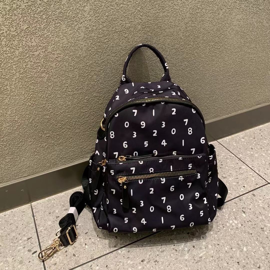 Women's Autumn Fashion Waterproof Nylon Cloth Lightweight Backpacks