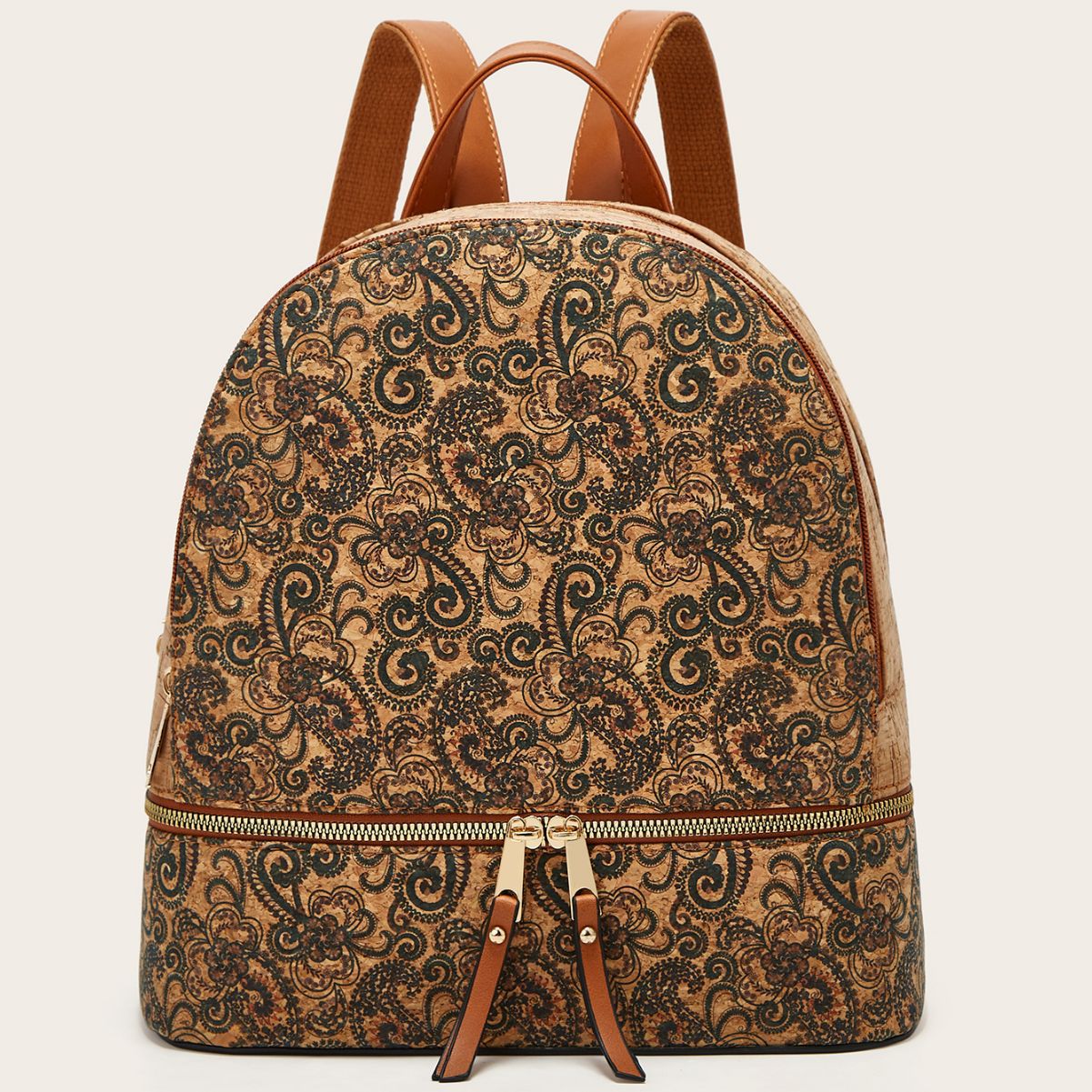 Women's Fashion Personality Large Capacity Bark Printing Backpacks