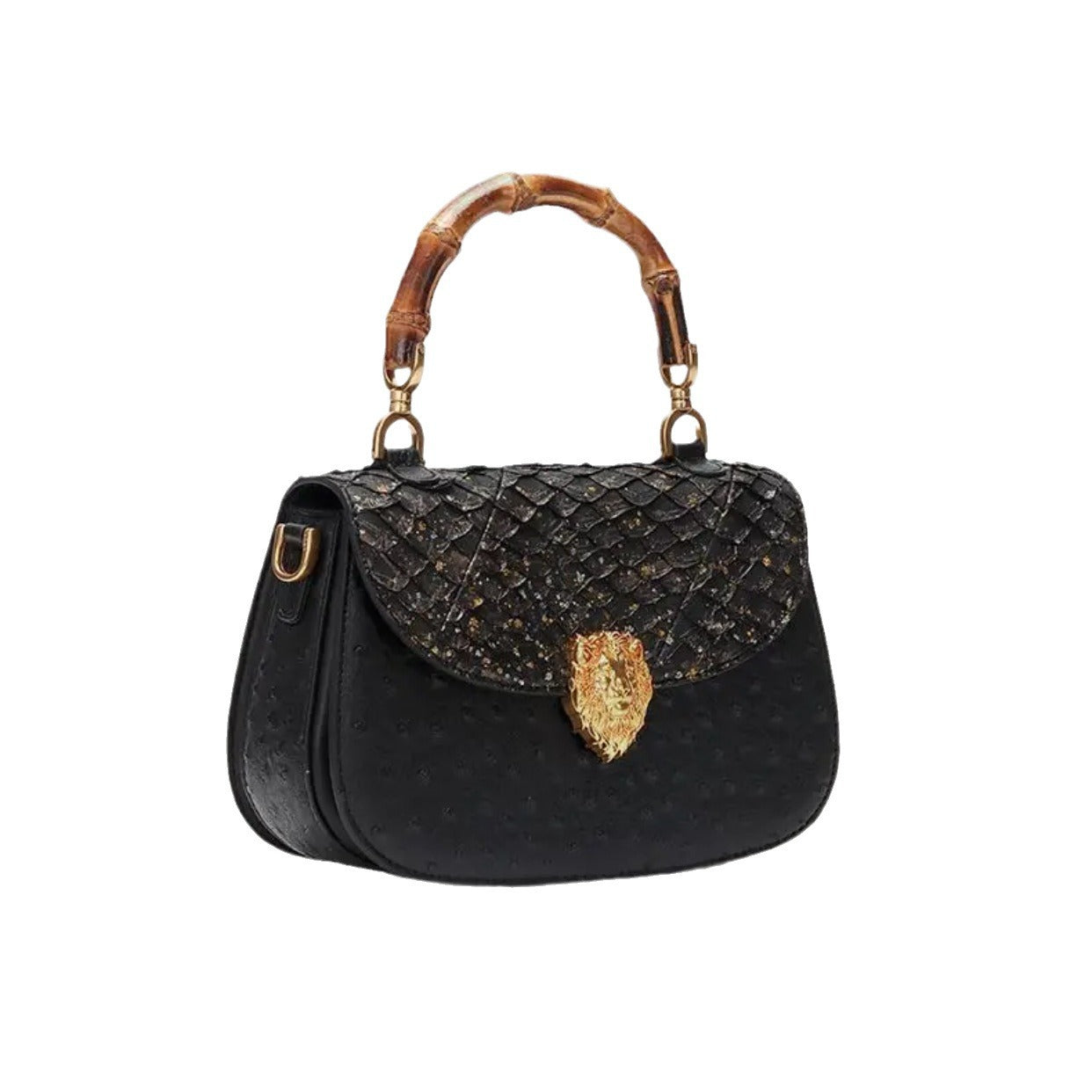 Women's High-grade Retro Leather Bamboo Joint Minority Crossbody Bags