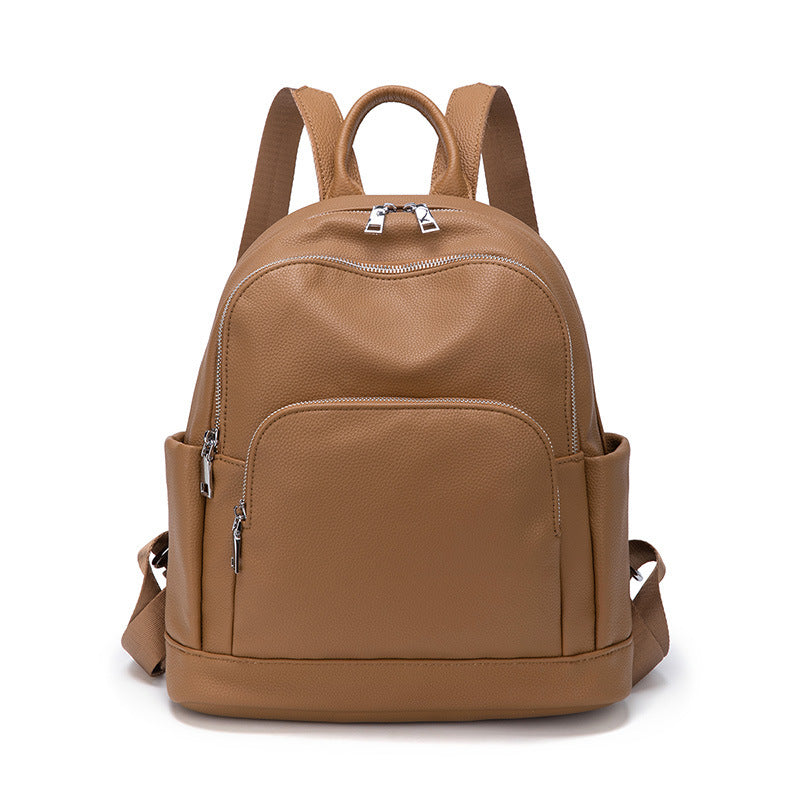 Women's Fashion Solid Color Large Capacity Trendy Backpacks
