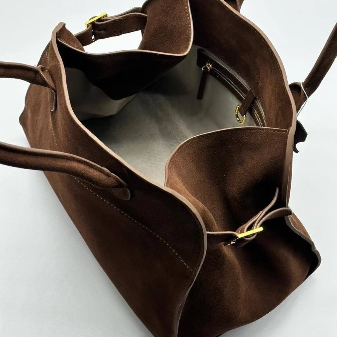 Women's Portable Frosted Suede Minimalist Niche Large Bags