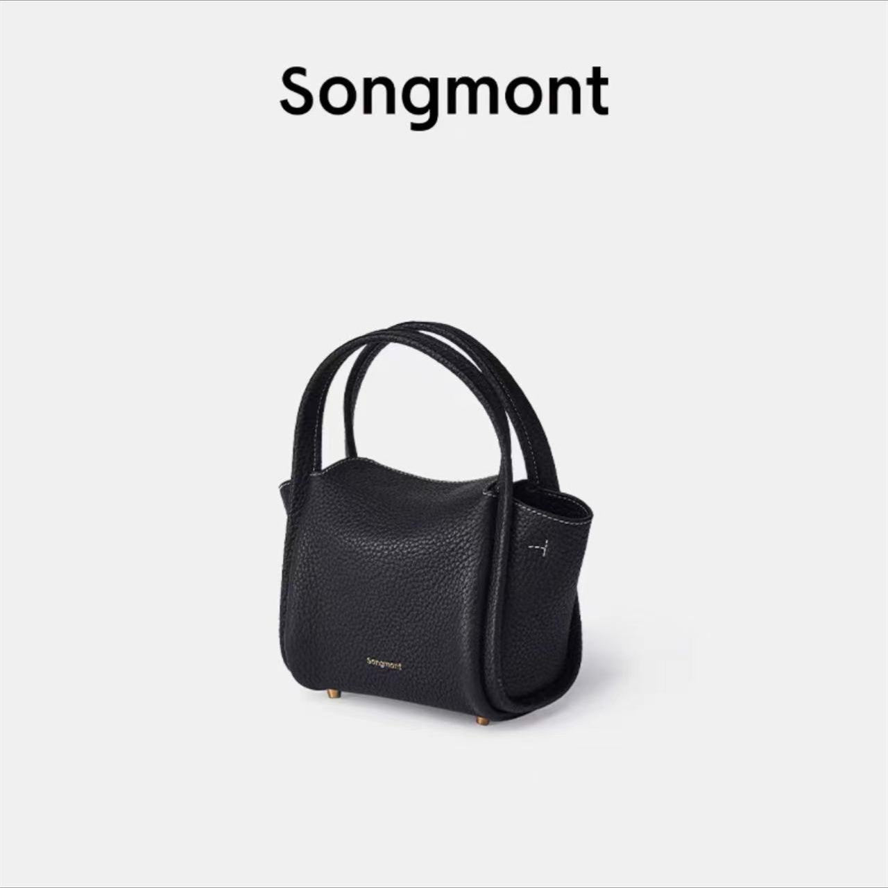 Women's Vegetable Basket Series Medium Size Cowhide Large Capacity Handbags