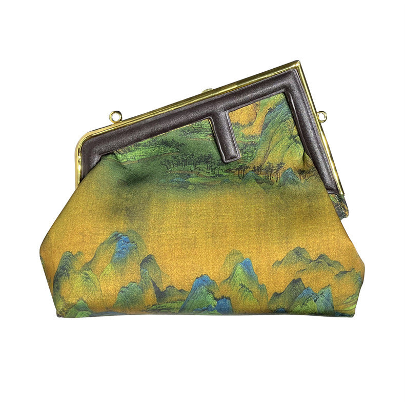 Retro Ancient Style Cheongsam Banquet Clutch Handbags