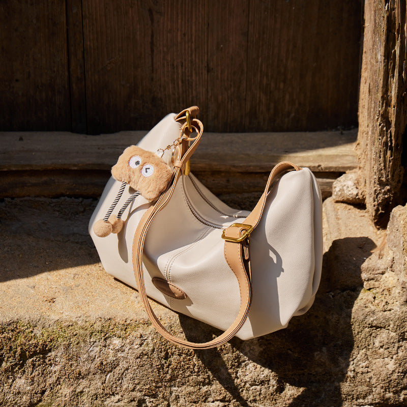 Women's Summer High-grade Dumpling Genuine Leather Shoulder Bags