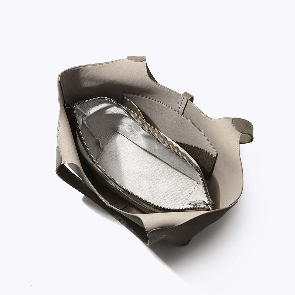 Women's Leather Autumn Portable Large Capacity Commuter Handbags