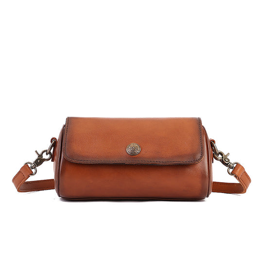 Women's Genuine Leather Summer Retro Minority Design Crossbody Bags