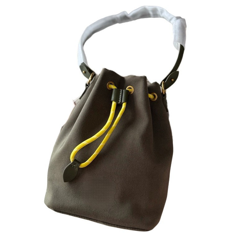 Women's Canvas Drawstring Design Simple Large Handbags