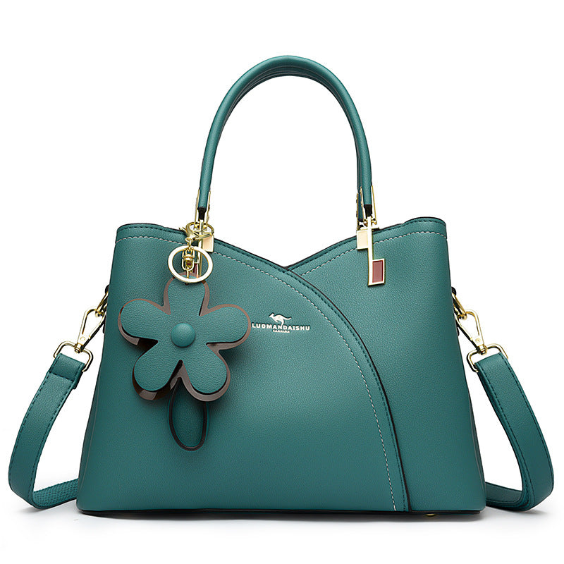 Women's Leather Stitching Portable Practical To Give Bags
