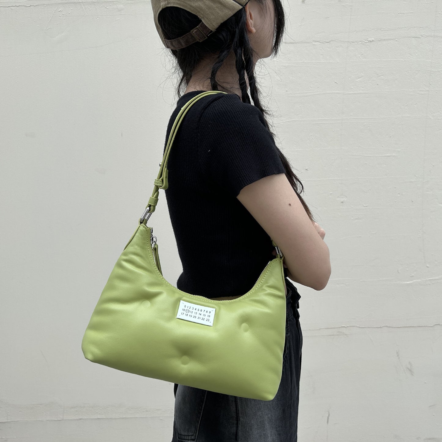 Women's Korean Style Versatile Sponge High-grade Sheepskin Shoulder Bags