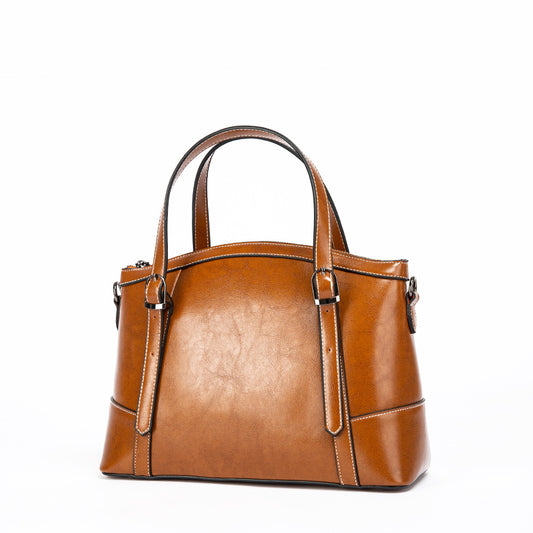 Women's Genuine Leather Fashion Retro Cowhide Trendy Shoulder Bags