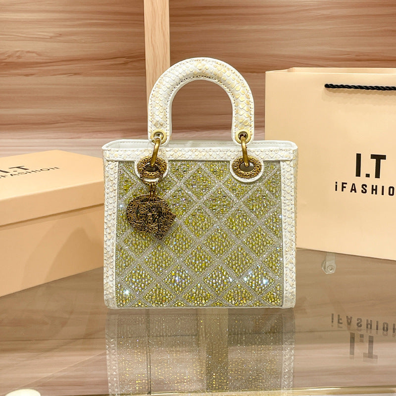 Women's Summer High Sense Genuine Leather Diana Crossbody Bags