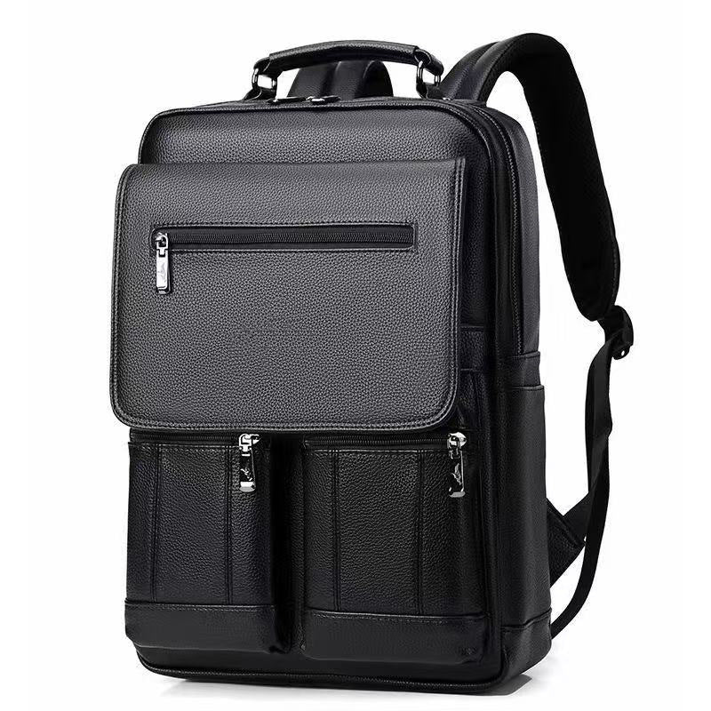 Beautiful Men's Leather Fashion College Computer Backpacks