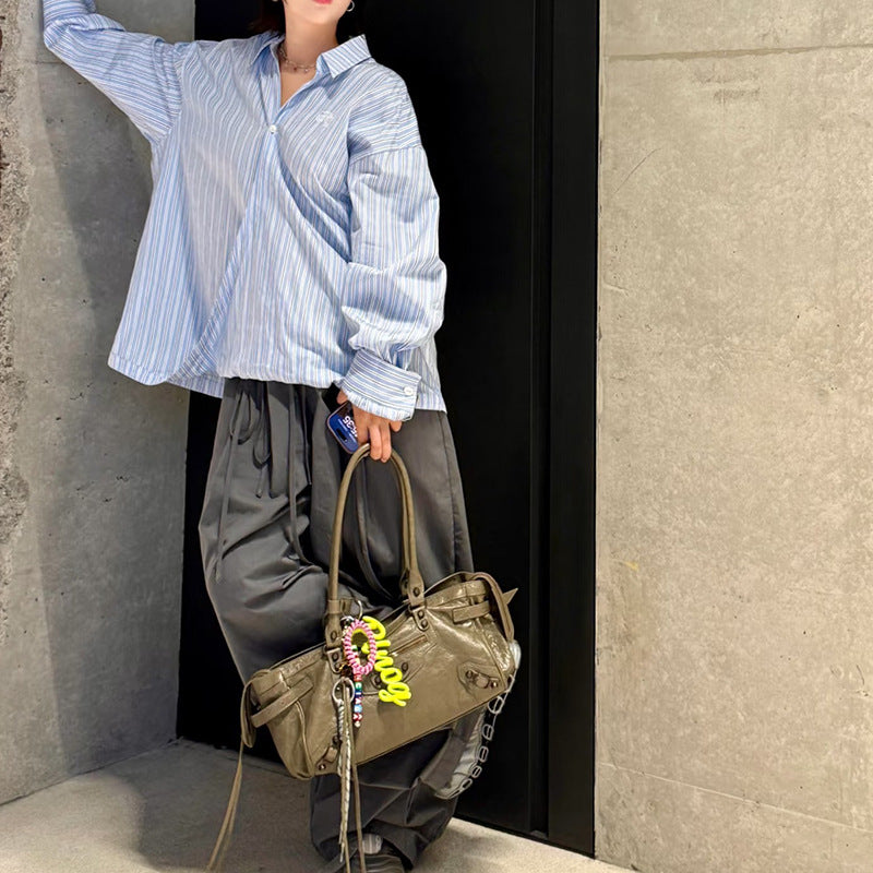 Women's Hot Punk Motorcycle Large Capacity Portable Bags