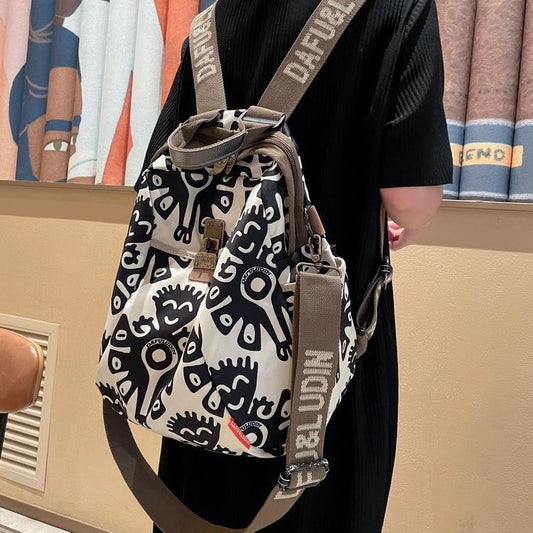 Women's Octopus Fashion Canvas Short Distance Leisure Backpacks
