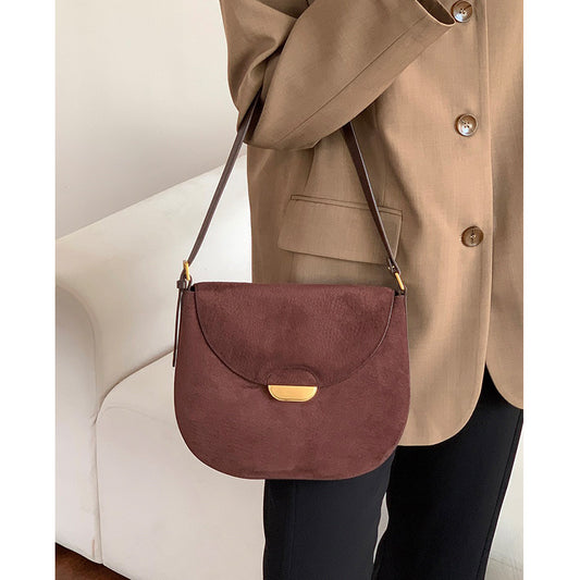Women's Underarm Large Capacity Genuine Leather Niche Armpit Bags
