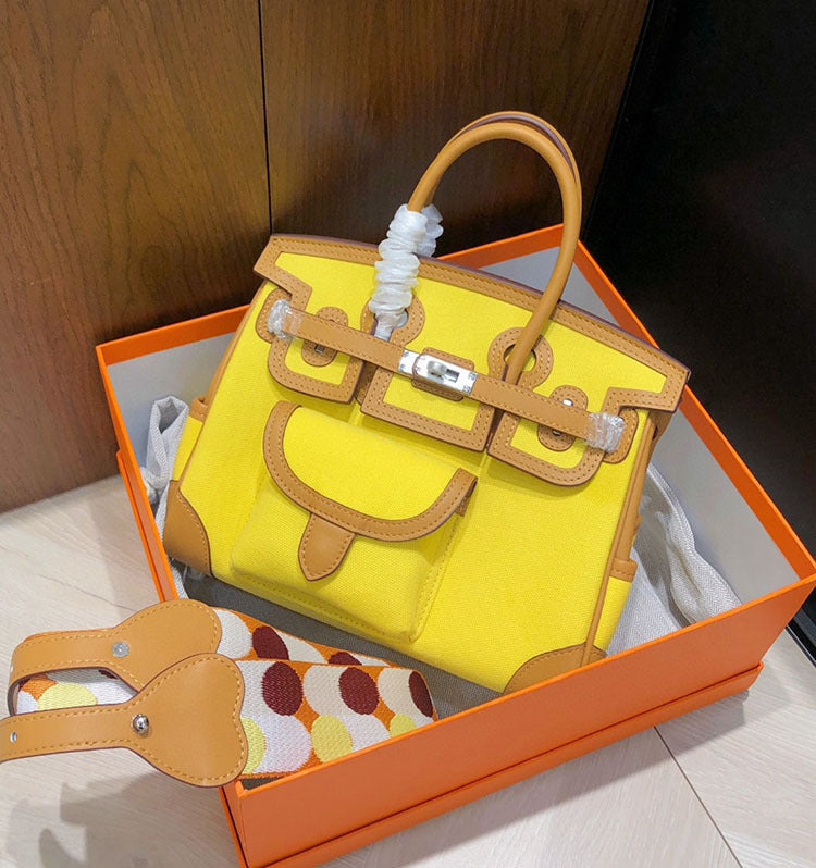 Women's Contrast Color High Sense Fashion Bags