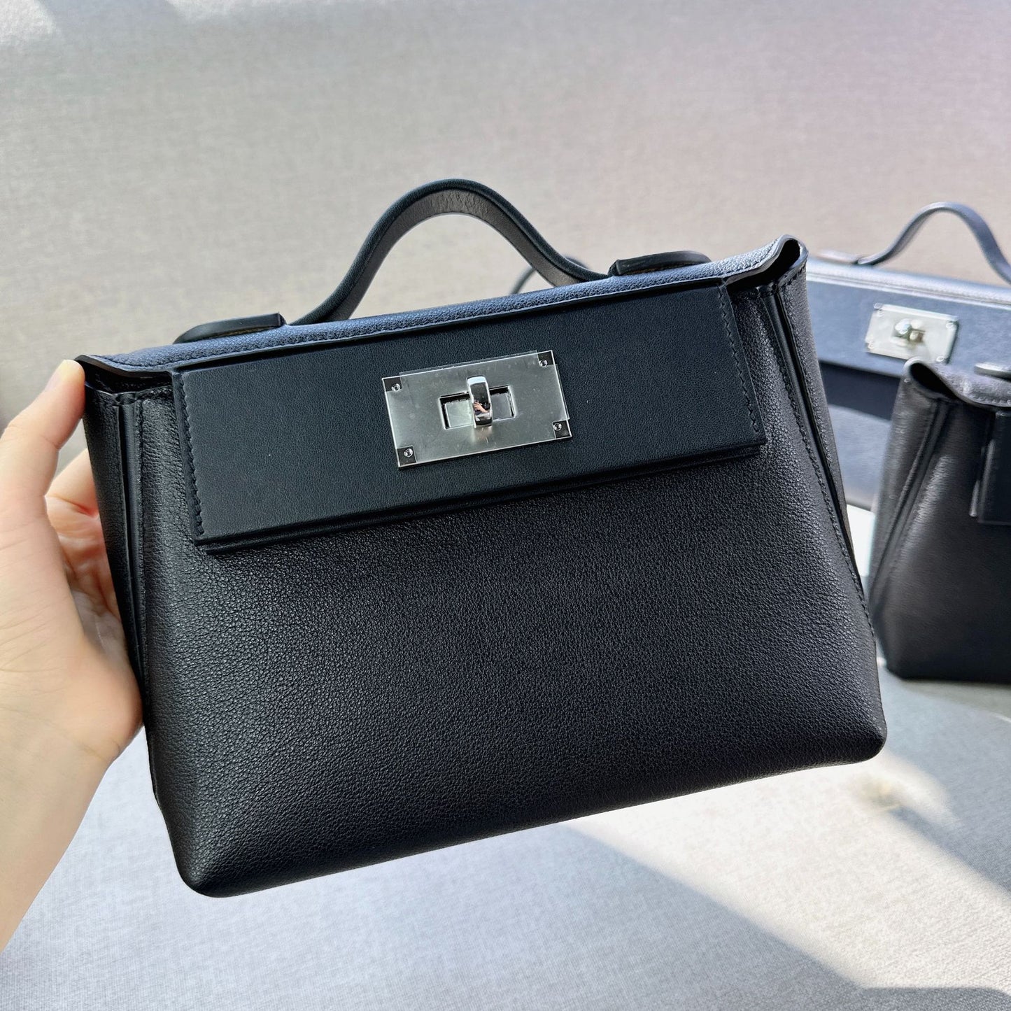 Women's Top Layer Leather Cowhide Kelly Wings Crossbody Bags