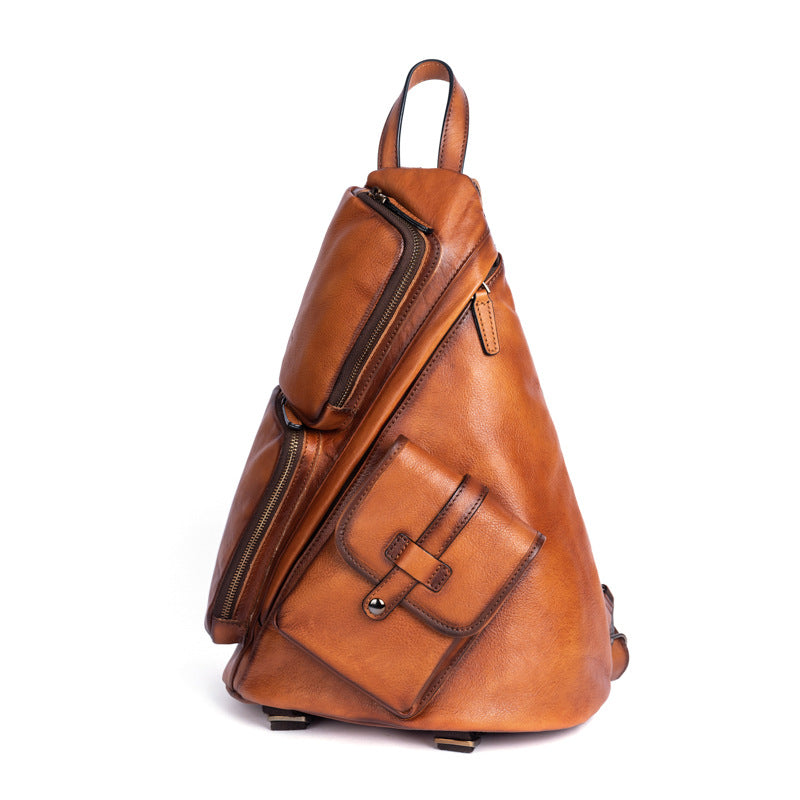 Fashion Men's Leather Business Multifunction For Backpacks
