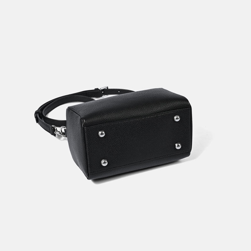 Women's Genuine Leather First Layer Cowhide Trendy Double Crossbody Bags