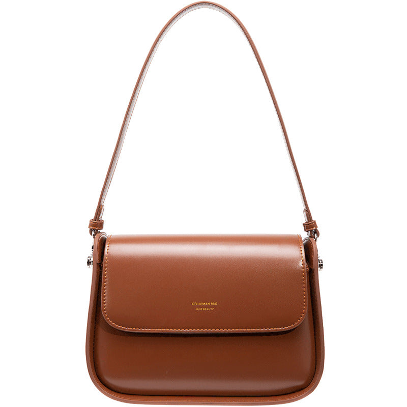 Autumn Vintage Saddle Female Versatile Genuine Bags