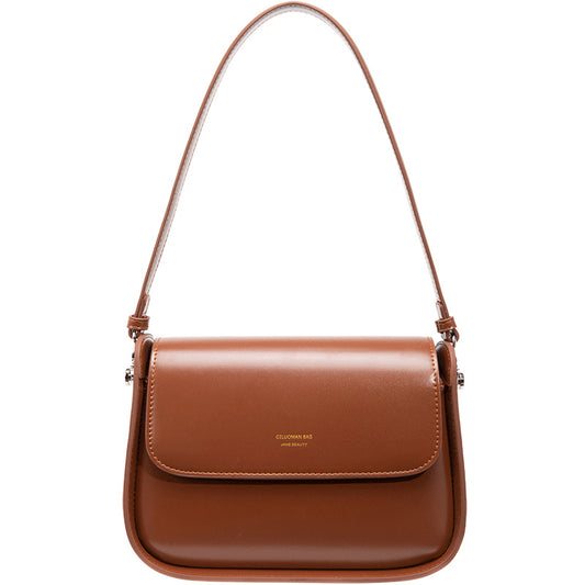 Autumn Vintage Saddle Female Versatile Genuine Bags