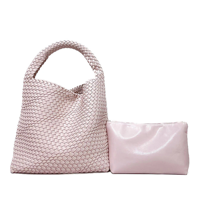 Women's Fashion Design Woven Large Capacity Son Handbags