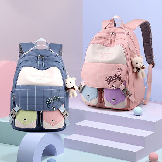 Waterproof Female Junior High Korean Large Backpacks