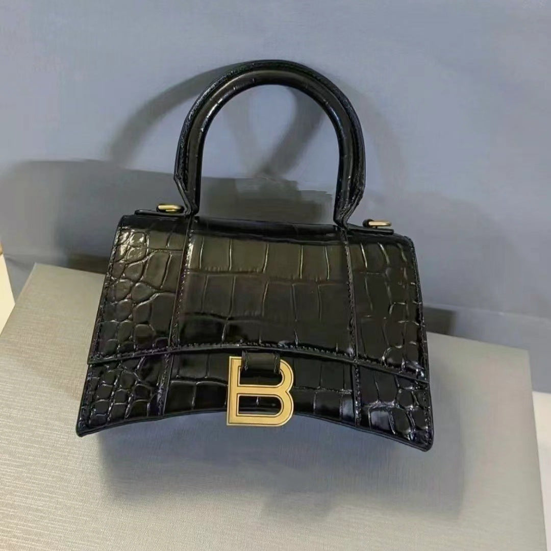 Trendy Women's Genuine Leather Alligator Print Handbags