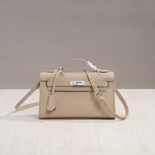 Women's Pattern Genuine Leather Cowhide Second Generation Little Kelly Crossbody Bags
