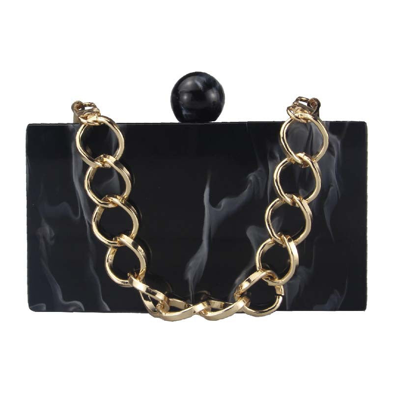 Women's Marble Acrylic Fashion Clutch Dinner Wedding Bags