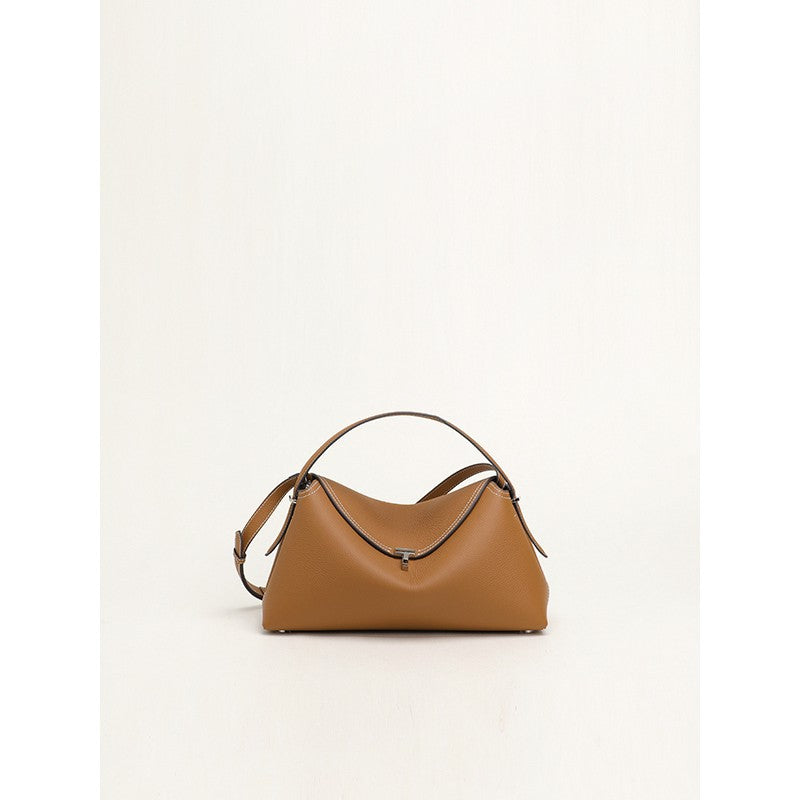Women's French Cowhide Metal Simple Fashion Commuter Bags