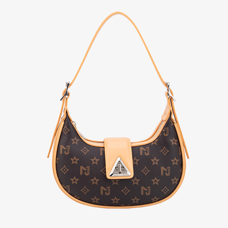 Women's Portable Underarm High-grade Fashionable Niche Moon Crossbody Bags