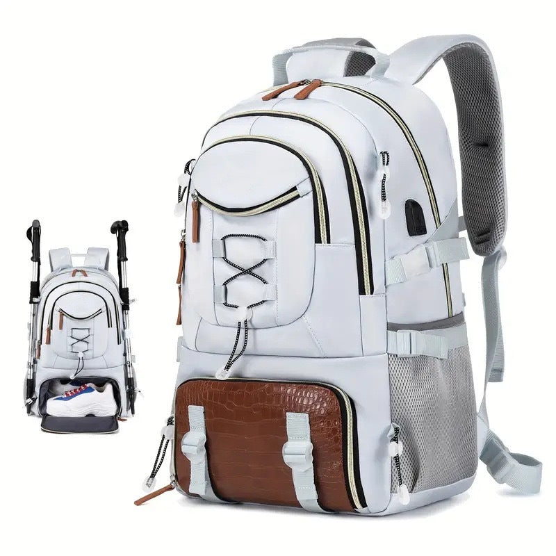 Classy Large Capacity Carpetbag Hiking Oxford Backpacks