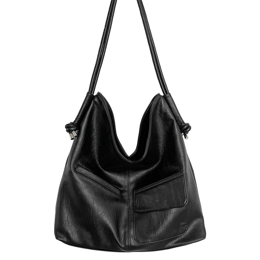 Women's Large Capacity Fashion Commuter High Sense Niche Soft Shoulder Bags