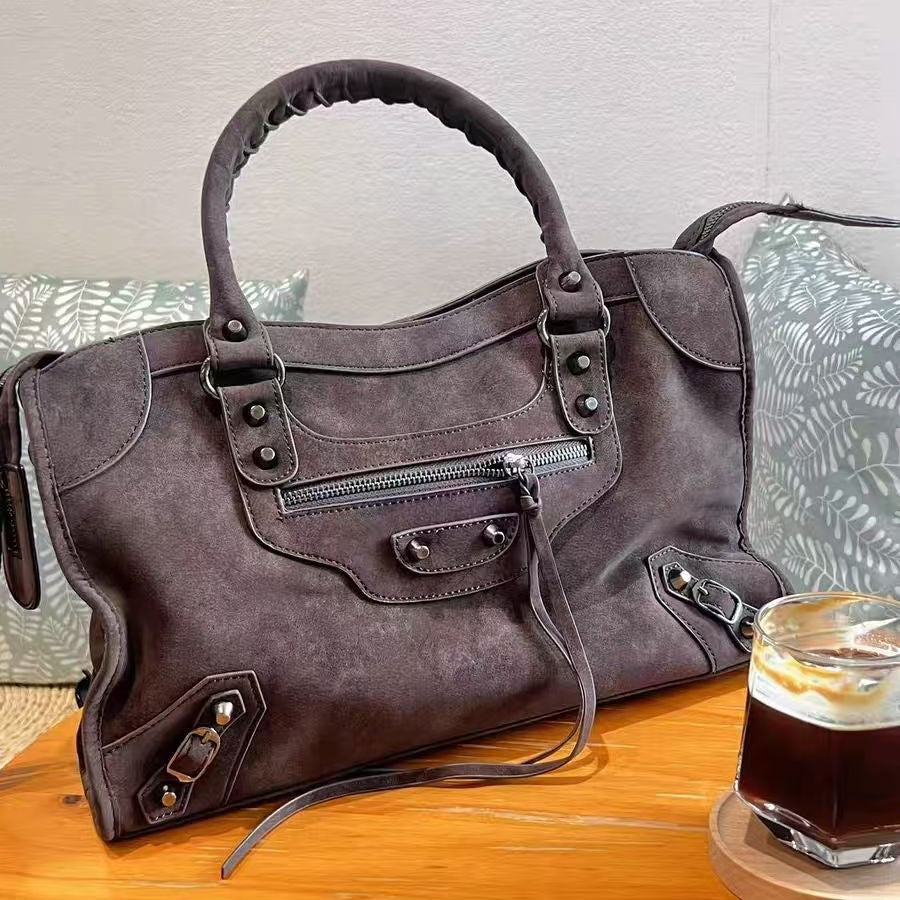 Women's & Men's Retro Suede High Quality Full Set Packaging Handbags