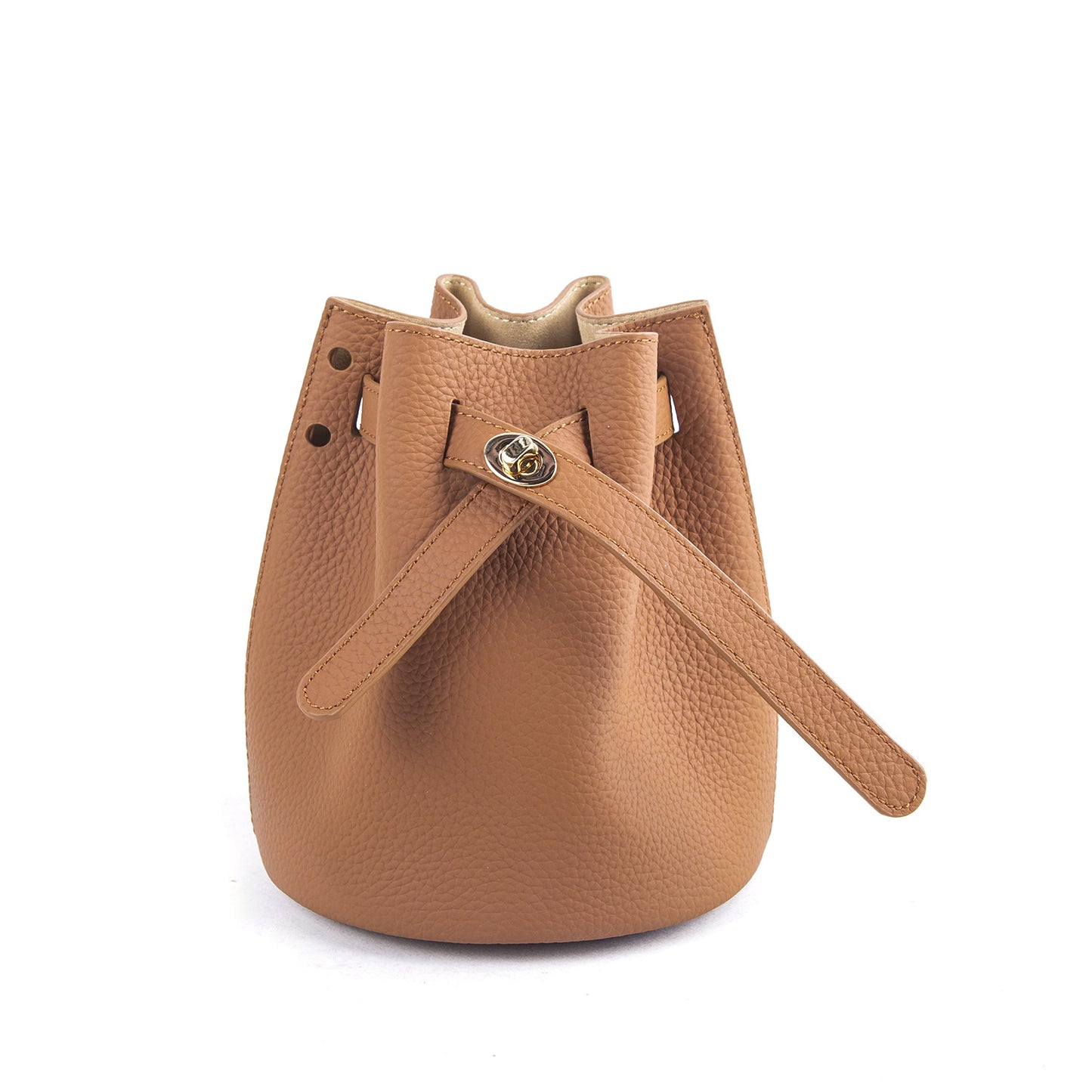 Elegant Women's Design First Layer Cowhide Bucket Bags