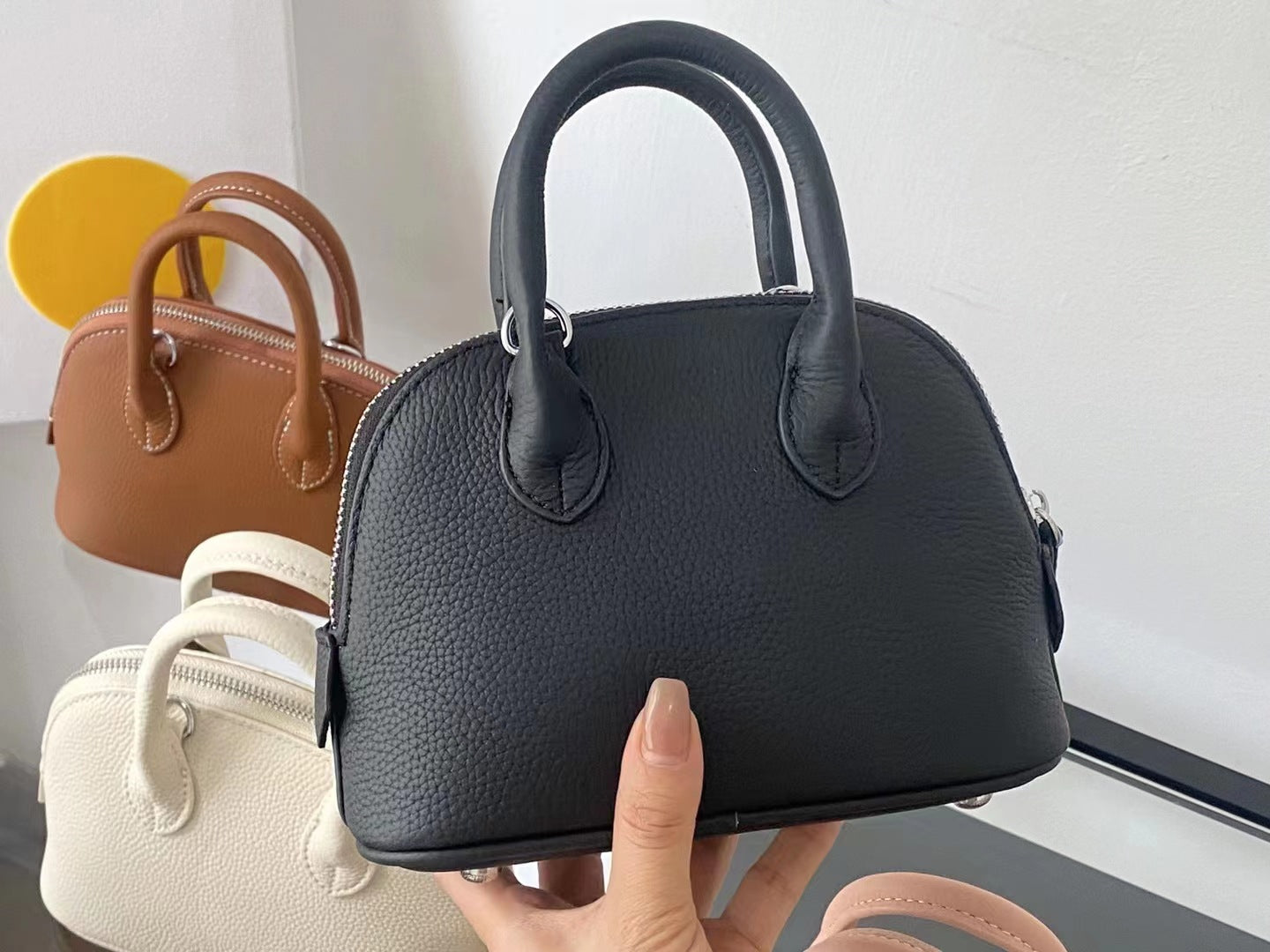 Women's & Men's Layer Cowhide Pure Leather Classic Versatile Fashion Men's Bags