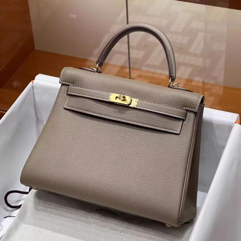 Women's Strap Gold Second Generation Kelly Closed Toe Handbags