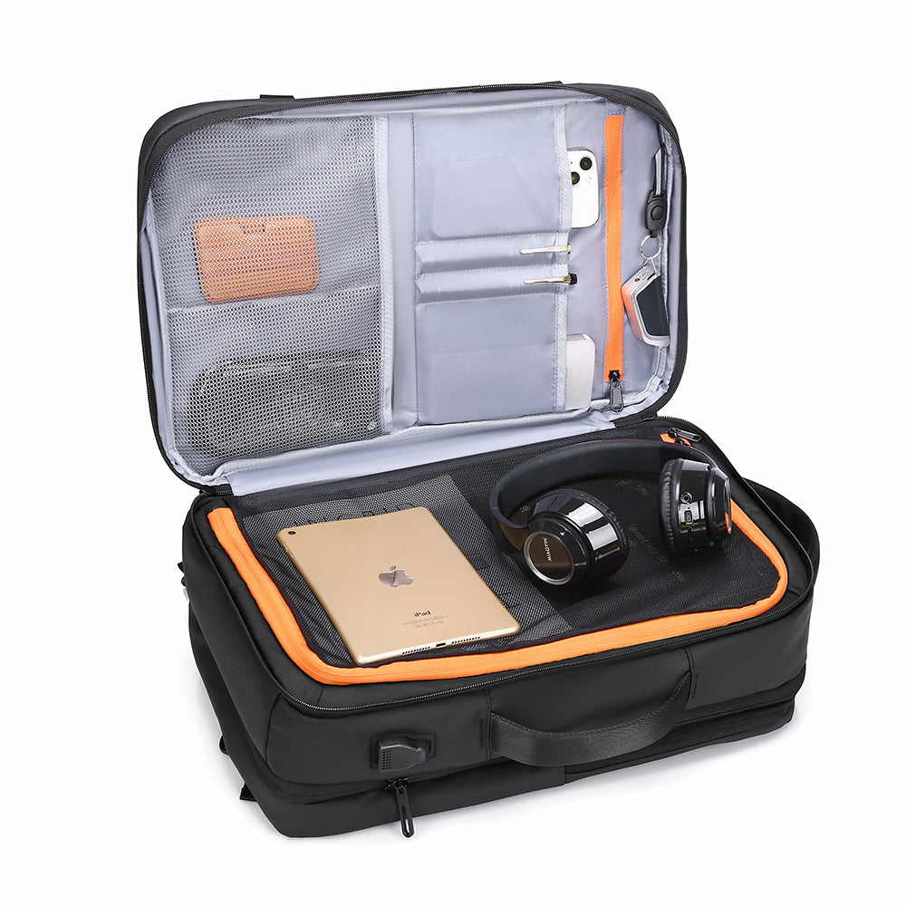 Business Computer Scalable Simple Solid Color Backpacks