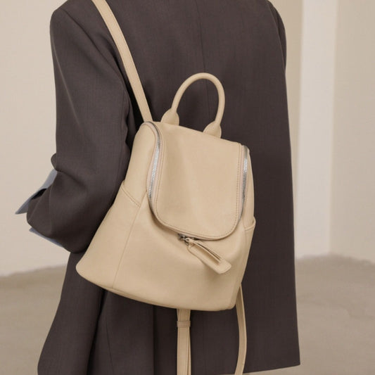 Genuine Leather Fashion Niche High Sense Backpacks