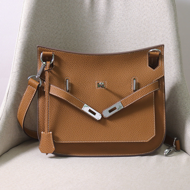 Women's Leather Gypsy Large Capacity Cowhide Unisex Crossbody Bags